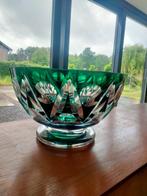 Brocante grote coupe schaal kristal VSL Val Saint Lambert, Antiek en Kunst, Antiek | Glaswerk en Kristal, Ophalen