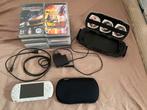 PSP Street Wit + 19 games te koop, Games en Spelcomputers, Ophalen, Overige modellen, Wit, Gebruikt