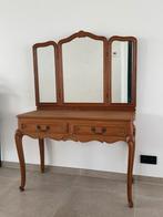 Vintage kaptafel met spiegel, Ophalen, Zo goed als nieuw, Minder dan 100 cm, Hout