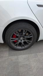 Tesla Model S (2021+) 19 inch velgen en Pirelli zomerbanden, Auto-onderdelen, Banden en Velgen, Gebruikt, 255 mm, Banden en Velgen
