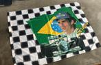 Ayrton Senna vlag, Ophalen of Verzenden, Zo goed als nieuw
