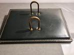 Vintage memoblokhouder - groen, Ophalen of Verzenden