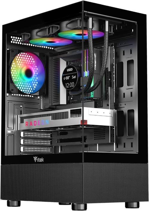 NIEUWE Game PC ,Ryzen 7 7800X3D, 32gb ddr5, RX7800xt,ssd, Computers en Software, Desktop Pc's, Nieuw, 4 Ghz of meer, HDD, SSD