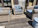 Tuinzetels rotan  met kussens, Tuin en Terras, Tuinstoelen, Ophalen, Rotan