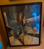 Abstract schilderij in kader, Antiek en Kunst, Ophalen