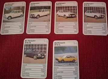 28 Cartes autos françaises Quartet ACE 1970 jeu d'atout