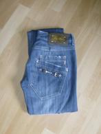 jeansbroek blauw merk fly girl - maat 40 = taille 32 cm klei, W27 (confection 34) ou plus petit, Bleu, Porté, Fly girl