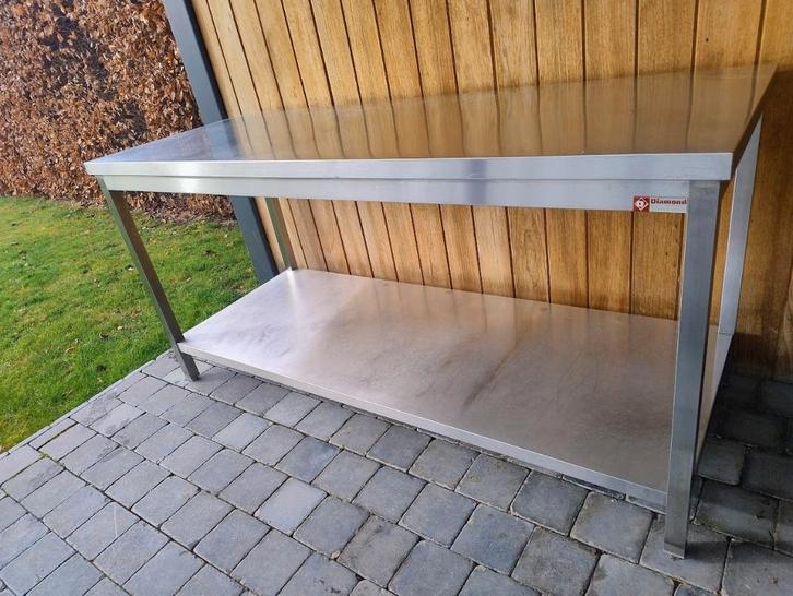 horeca tafel inox, Zakelijke goederen, Horeca | Meubilair en Inrichting, Ophalen of Verzenden