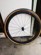 Carbon Edco optima albis velg met continental 5000 band op., Vélos & Vélomoteurs, Enlèvement ou Envoi, Comme neuf, Roue, Edco optima albis