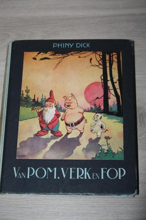 Van Pom, Verk en Fop , Phiny Dick , Maarten Toonder , 1941, Verzamelen, Stripfiguren, Gebruikt, Boek of Spel, Overige figuren