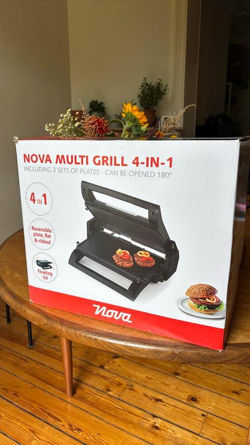 Nova Multi-grill 4-in-1 (nooit gebruikt!), Elektronische apparatuur, Contactgrills, Nieuw, Ophalen of Verzenden