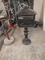 Brievenbus op voet, Tuin en Terras, Brievenbussen, Ophalen, Gebruikt, Aluminium, Staande brievenbus