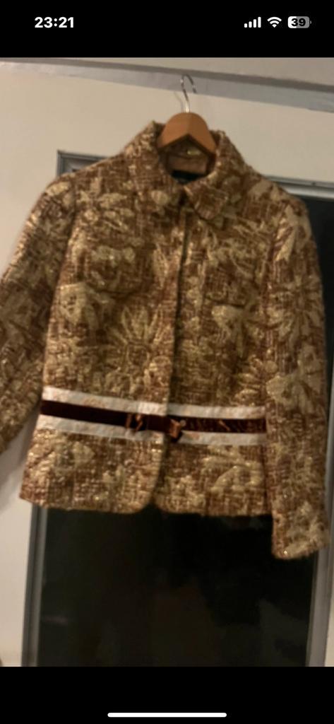 Blazer vintage femme de laine et soie, le luxe Rena Lange, Kleding | Dames, Jasjes, Kostuums en Pakken, Zo goed als nieuw, Ophalen of Verzenden