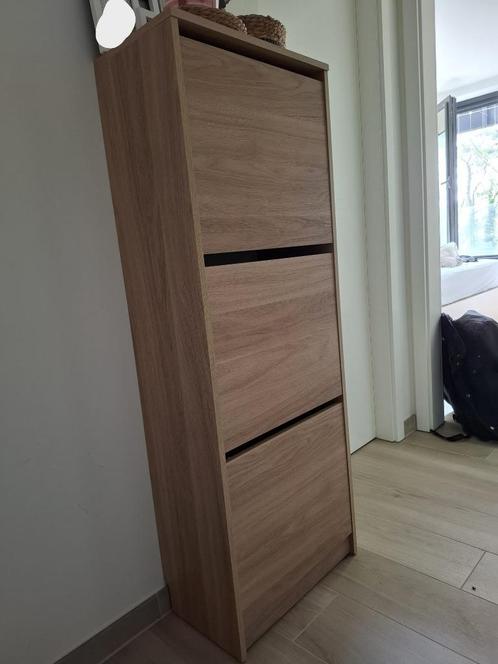 Schoenenkast 3 Vakken - Eikenpatroon - Zo Goed Al Nieuw, Huis en Inrichting, Kasten | Schoenenkasten, Zo goed als nieuw, Ophalen
