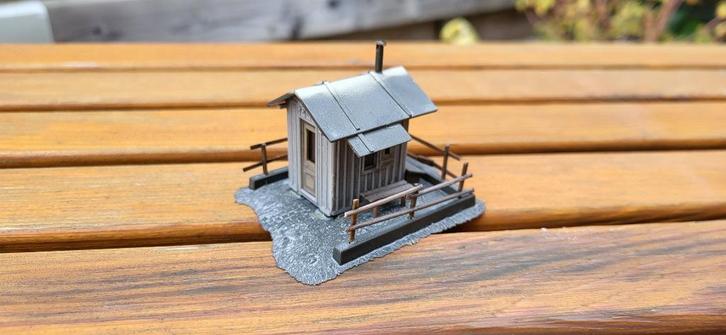 faller supermooi baanwachtershuisje schaal H0 1:87, Hobby en Vrije tijd, Modeltreinen | H0, Zo goed als nieuw, Brug, Tunnel of Gebouw