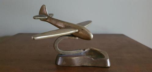 Vintage RAF militair vliegtuig / koperen Art Deco stijl vlie, Antiek en Kunst, Curiosa en Brocante, Ophalen of Verzenden