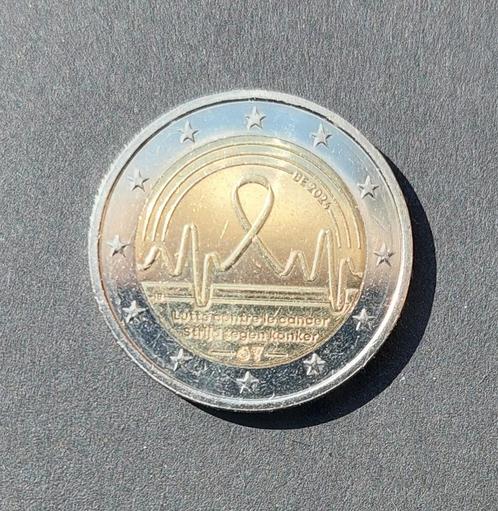 België  2 euro 2024 Strijd tegen kanker in België, Postzegels en Munten, Munten | Europa | Euromunten, Losse munt, 2 euro, België