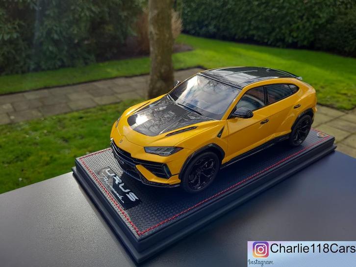 MR Collection 1/18 Lamborghini Urus Performante Giallo Inti, Hobby en Vrije tijd, Modelauto's | 1:18, Nieuw, Auto, Ophalen of Verzenden