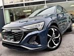 Audi Q8 e-tron SPORTBACK S-LINE 55 E-TRON QUATTRO / PANO / 3, Auto's, Audi, Automaat, Gebruikt, Zwart, Blauw