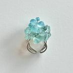 Bague argent perles verre Murano turquoise vert d’eau, Bijoux, Sacs & Beauté, Bagues, Neuf, Enlèvement ou Envoi, Avec perle, Vert