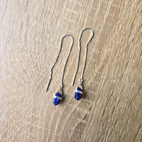 ==> Boucles d'Oreilles | Pierres précieuses | Mystères <==, Handtassen en Accessoires, Oorbellen, Nieuw, Zilver, Met edelsteen