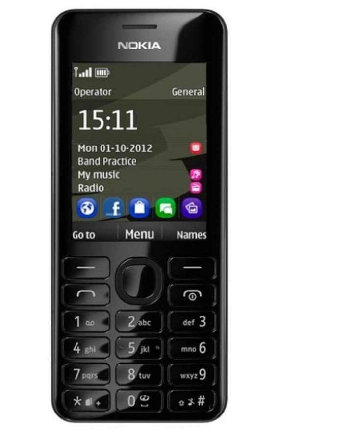 WEG=WEG!!! ORIGINEEL BLACK EDITION NOKIA 206 MODERN/ZAKELIJK, Télécoms, Télécommunications Autre, Utilisé, Envoi