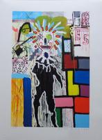 PAUL INDREK KOSTABI / FIGURATIE / KLEURGICLEE / 61x45cm SIG, Antiek en Kunst, Ophalen of Verzenden