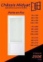 Porte de service Pvc Blanc Grand Stock Dispo 250€, Bricolage & Construction, Fenêtres & Moustiquaires, Synthétique, Porte extérieure