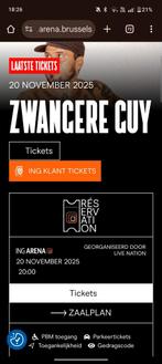 4x ticket + parking zwangere guy, Tickets en Kaartjes, Concerten | Dance