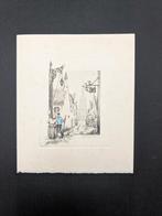 Kleine ets roger hebbelinck gesigneerd, Antiek en Kunst, Kunst | Etsen en Gravures, Ophalen of Verzenden