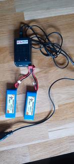 Batteries Life po et chargeur, Hobby en Vrije tijd, Modelbouw | Radiografisch | Overige, Ophalen of Verzenden, Zo goed als nieuw