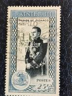 Monaco 1950 - accession au trône Prince Rainier III, Timbres & Monnaies, Affranchi, Enlèvement ou Envoi, Monaco