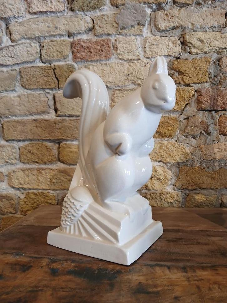 Eekhoorn op een dennentak – Lemanceau / Rosenthal, Antiek en Kunst, Curiosa en Brocante, Ophalen of Verzenden