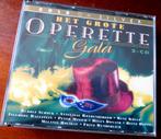 HET GROOTE OPERETTE GALA - GOUD OP ZILVER - 2CD-SET (OPERA), Cd's en Dvd's, Boxset, Zo goed als nieuw, Opera of Operette, Verzenden