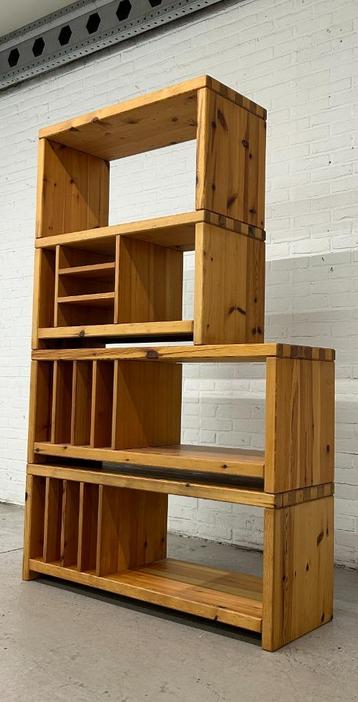 4 x vintage Aksel Kjersgaard pine wood storage benches, Ophalen, Grenenhout