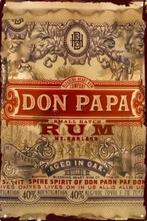 Metalen reclamebord Don papa rum  6 - retro vintage mancave, Ophalen of Verzenden, Zo goed als nieuw, Reclamebord
