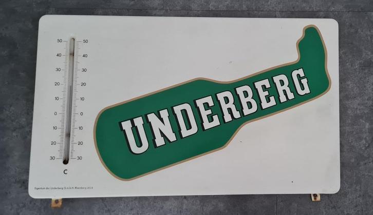 Underberg vintage reclame thermometer voor bar cafe mancave, Verzamelen, Merken en Reclamevoorwerpen, Gebruikt, Gebruiksvoorwerp