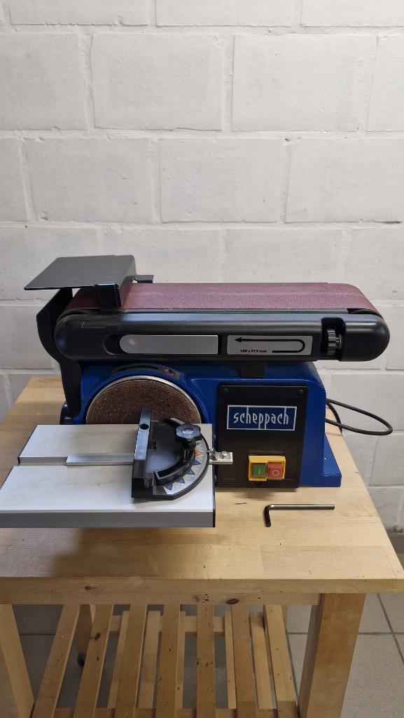 Scheppach BTS 800 – Bandschuur- en schijfmachine, Doe-het-zelf en Bouw, Gereedschap | Schuurmachines, Zo goed als nieuw, Bandschuurmachine