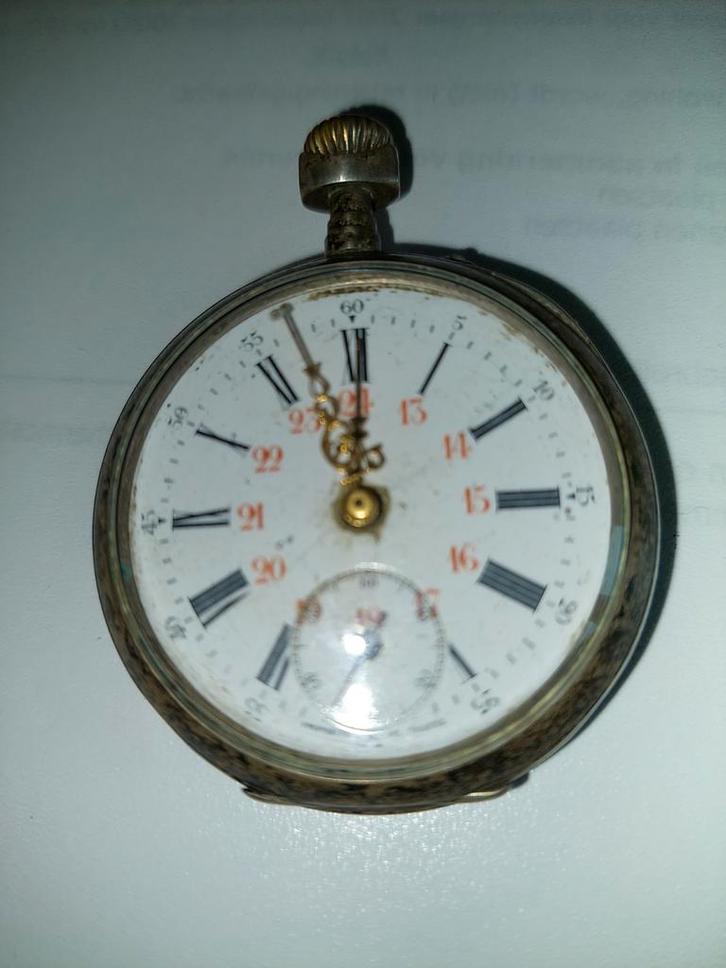 HEEL OUDE ANTIEKEN ZAKHORLLOGE MEER DAN 100 JAAR OUD ., Antiek en Kunst, Antiek | Glaswerk en Kristal, Ophalen