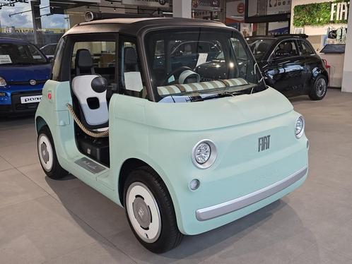 Fiat Topolino, Auto's, Fiat, Bedrijf, Panoramadak, Elektrisch, Berline, Automaat, Groen, Zwart