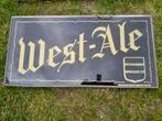 Vintage glazen reclamebord West Ale  bier, Ophalen of Verzenden