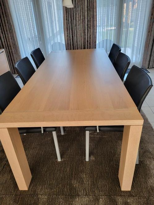 Volledige eetkamer massief eik, Huis en Inrichting, Complete eetkamers, Zo goed als nieuw, Ophalen