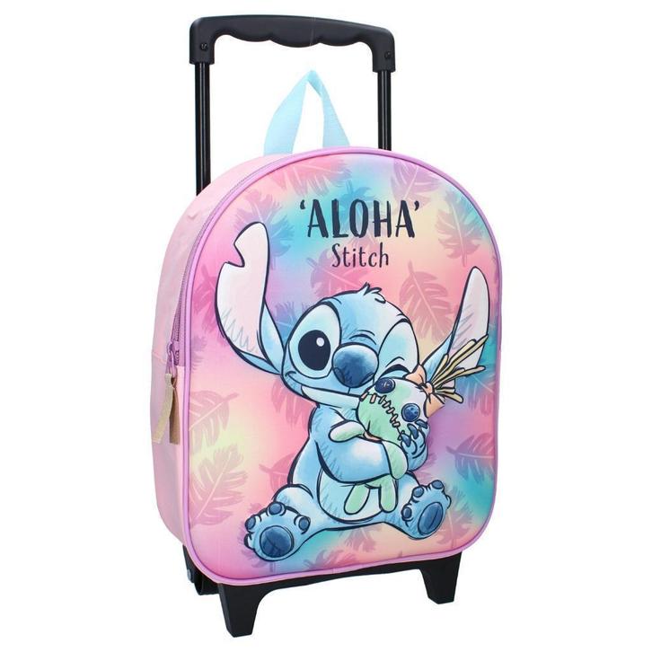 Stitch en Scrump 3D Trolley Rugzak - Disney, Handtassen en Accessoires, Tassen | Reistassen en Weekendtassen, Nieuw, Roze, Minder dan 40 cm
