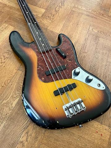 Basse de jazz Duo Tone Custom Shop de Fender (2012), Musique & Instruments, Enlèvement, Utilisé, Électrique, Fretless