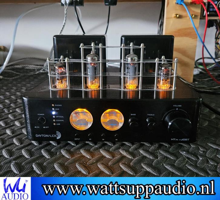 Dayton Audio HTA100BT Stereo Buizen versterker, Audio, Tv en Foto, Buizenversterker, Versterker, Ophalen of Verzenden