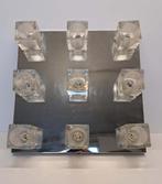 Plafonnier design 9 lumières –  culots G9 (DecoMode Alborz), Ophalen, Gebruikt, Glas