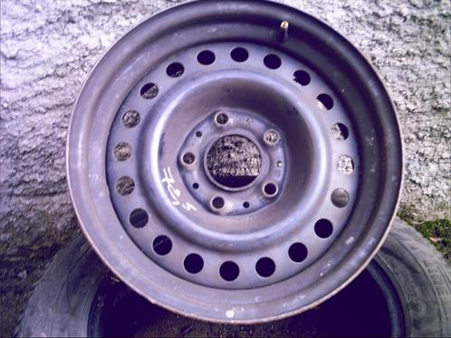 2 jantes acier avec ou sans pneus hiver de 215/55R16 ., Auto-onderdelen, Banden en Velgen, Band(en), Winterbanden, 16 inch, 215 mm