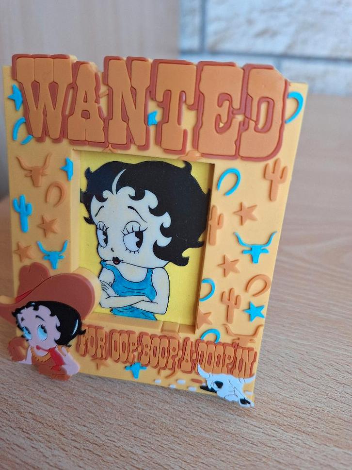 Betty Boop Cowboy Frame gesigneerd 1996, Verzamelen, Beelden en Beeldjes, Nieuw, Mens, Ophalen of Verzenden