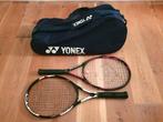 Twee tennisrackets Dunlop/Head en tas Yonex, Sport en Fitness, Tennis, Gebruikt, Racket, L3, Ophalen