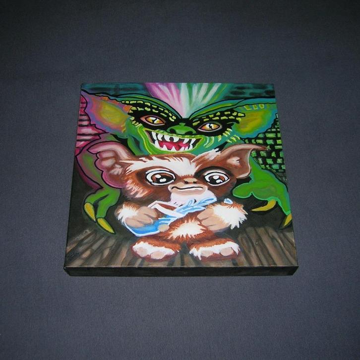 Schilderij THE GREMLINS, Kinderen en Baby's, Kinderkamer | Inrichting en Decoratie, Zo goed als nieuw, Wanddecoratie, Ophalen of Verzenden